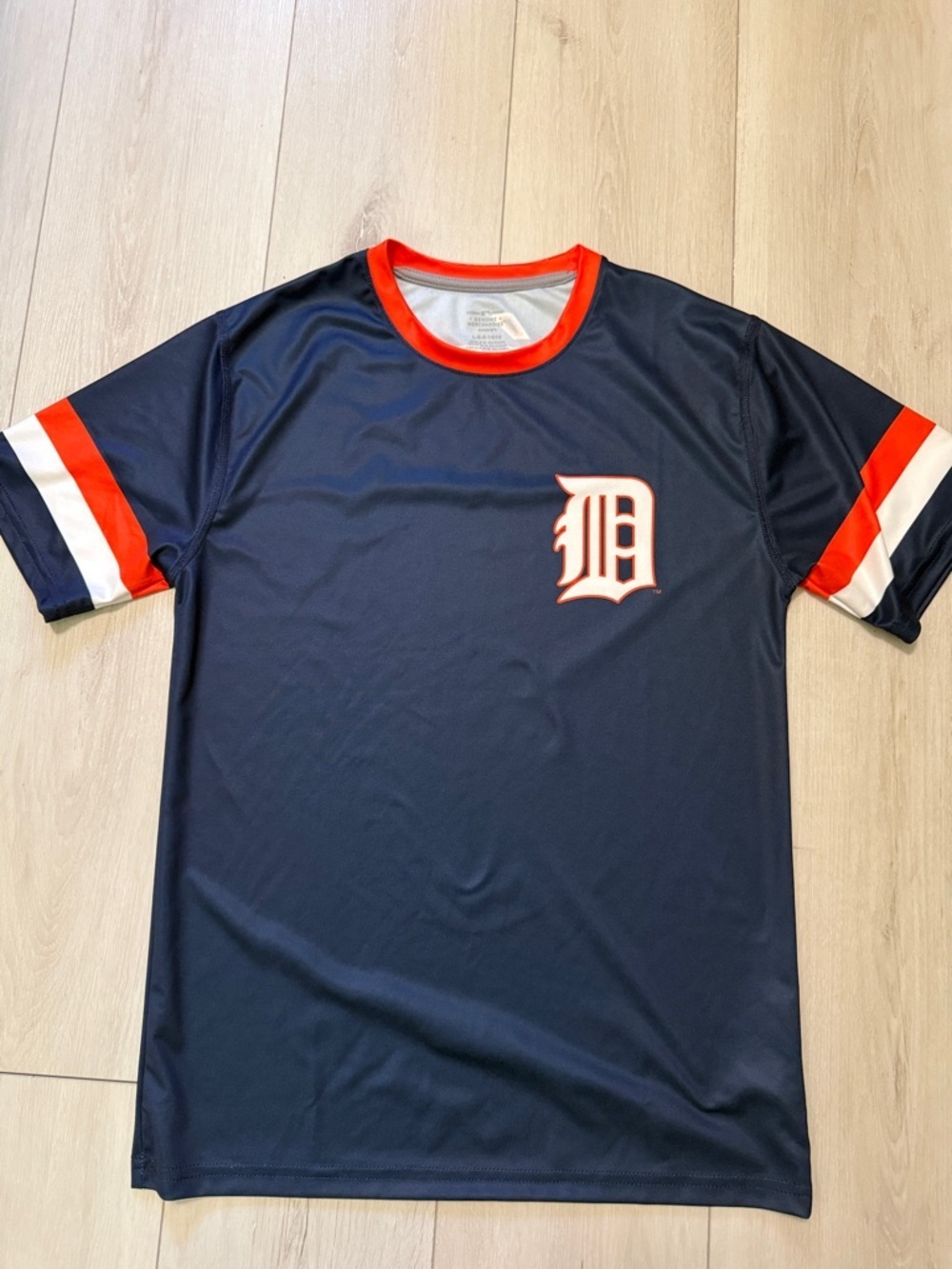 MLB Kids Navy Detroit Tigers Jersey #28 Javier Baez Size L 14/16